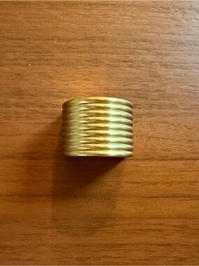 Antique Brass Flat Knob